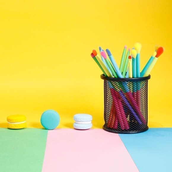 Docolor Eye Makeup 16pcs Colorful Eyeshadow Syanthic Hair Makeup Brush Set - Picture 9 of 15